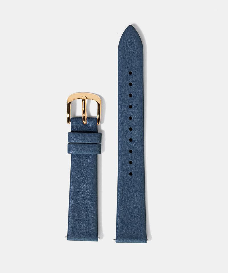 M01 Gold Steel Blue Leather - Monofore - 35MM