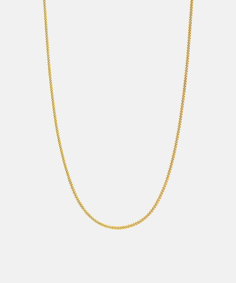 Mens thin gold shop chain with pendant