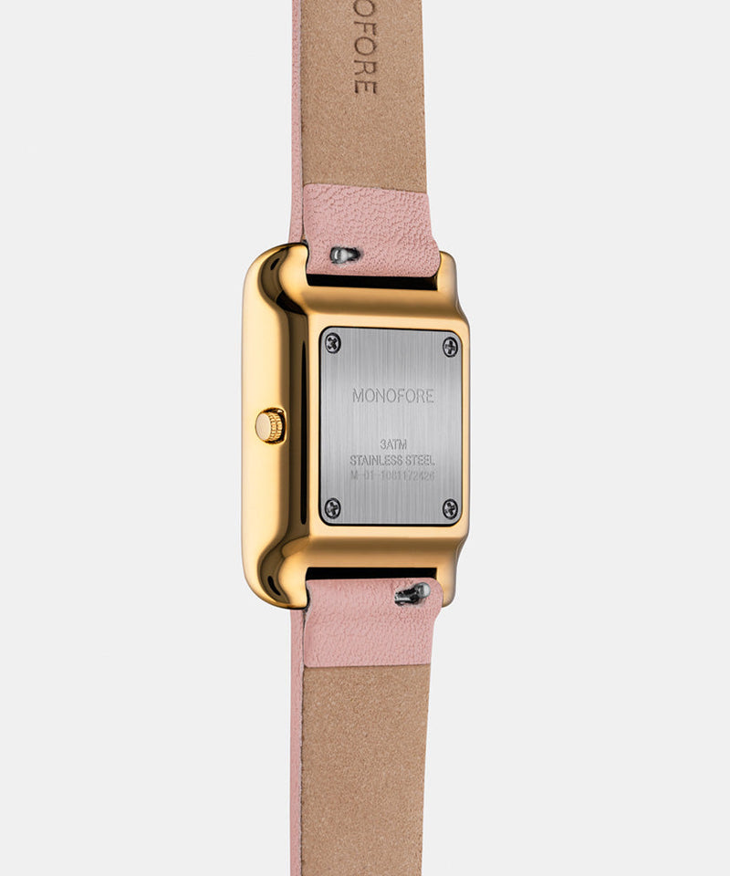 M01 Gold White - Pink Leather - Monofore - 35MM