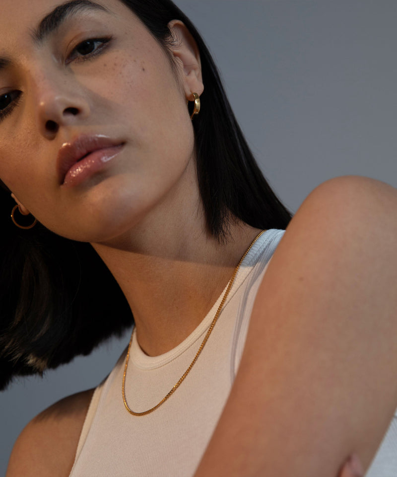 Curb Chain Thin Gold